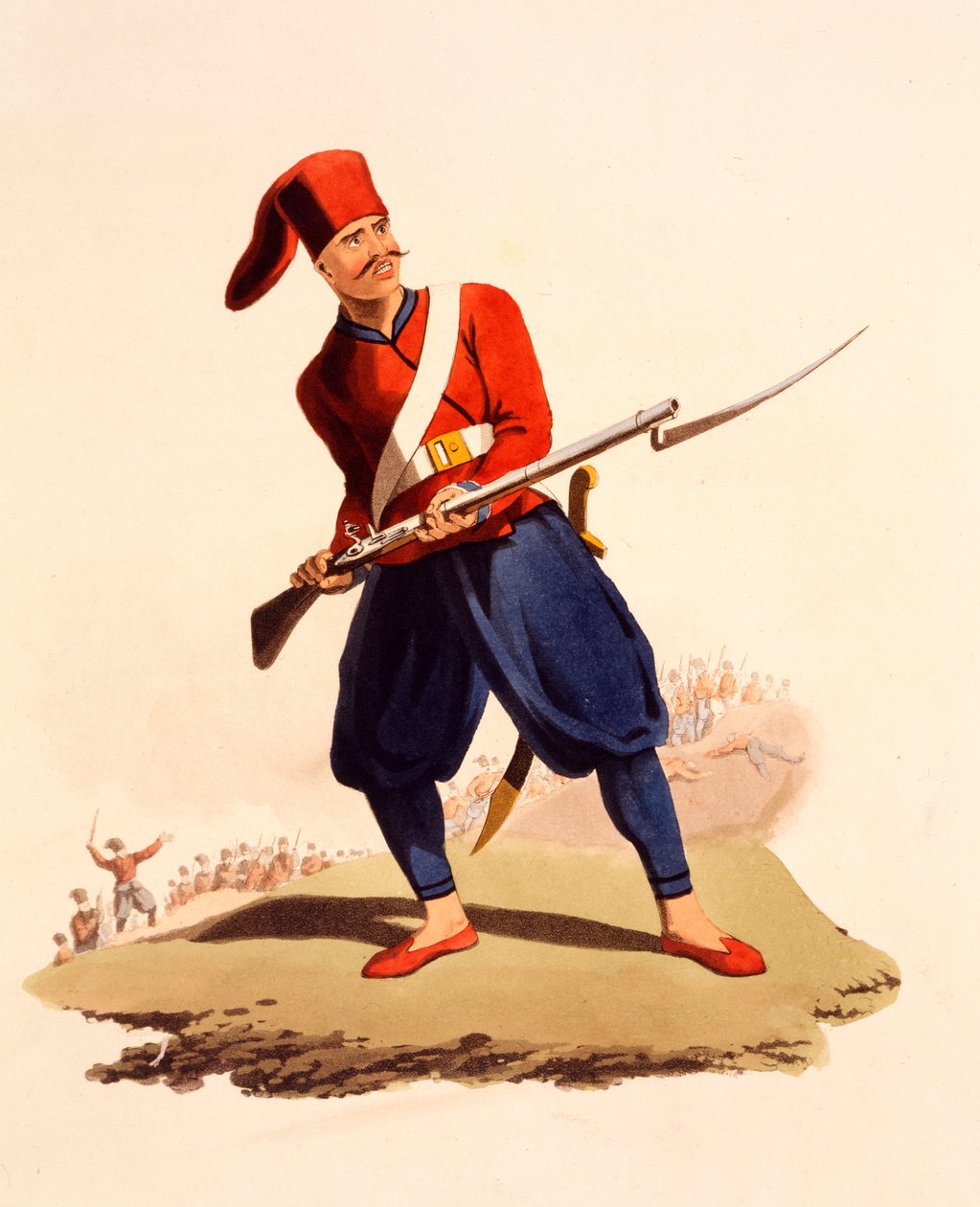 Officer of European Infantry of Ottoman Army (from 