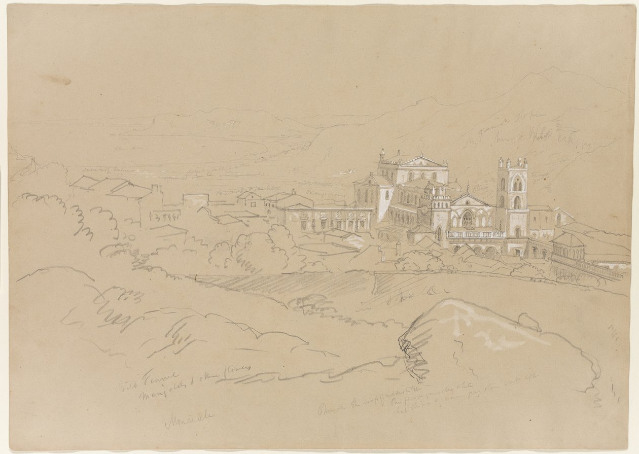 Monreale, Sicily, 1842 by Thomas Cole