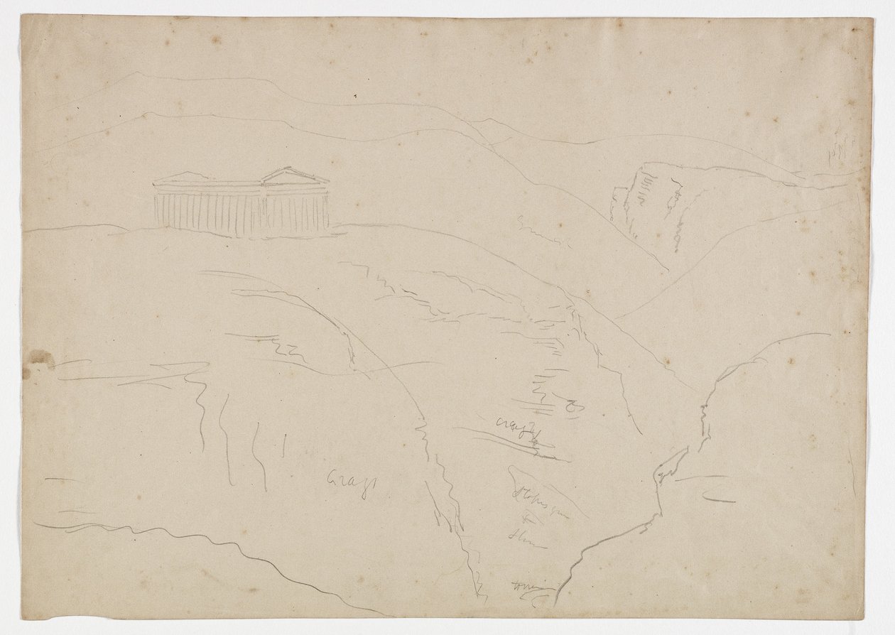 Temple at Segesta, Sicily, 1842 by Thomas Cole
