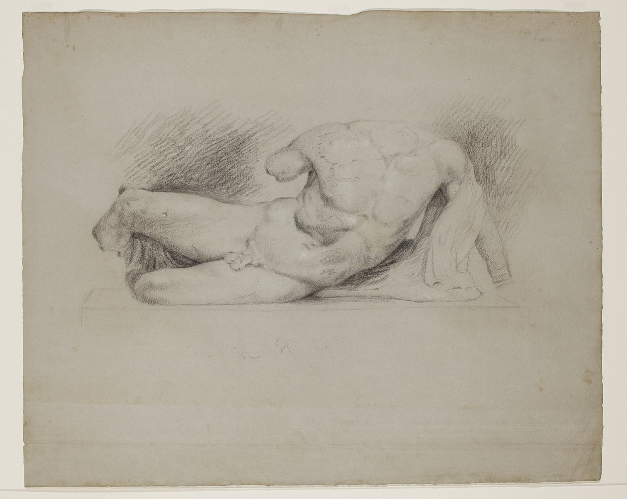 The Ilissus, from the Parthenon West Pediment by Thomas Cole