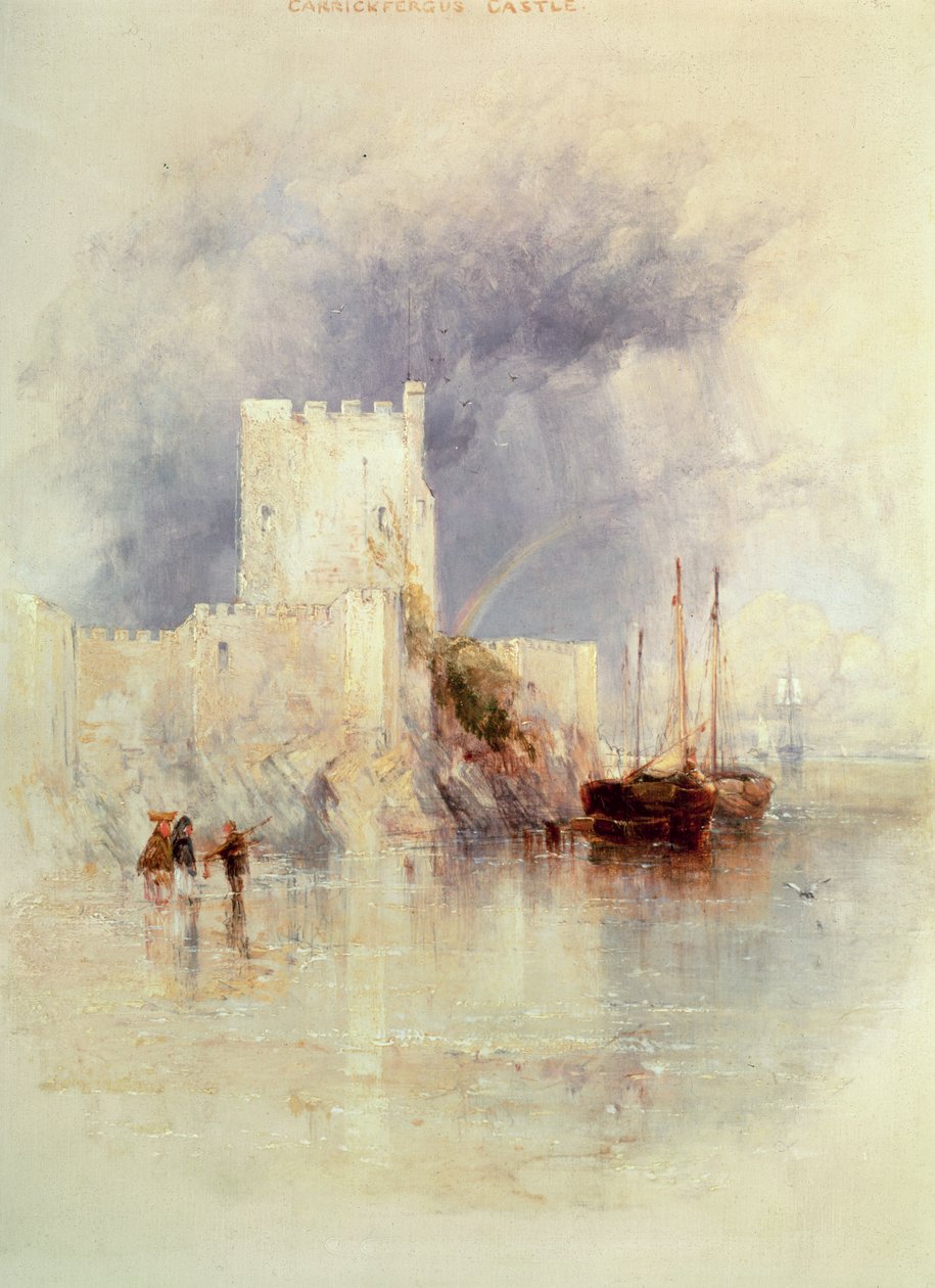 Carrickfergus, Ireland by Thomas Creswick