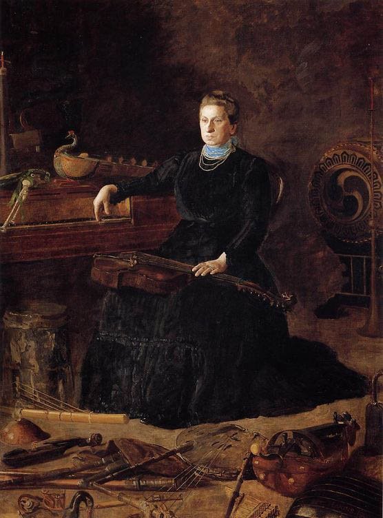 Antiquated Music: Portrait of Sarah Sagehorn Frishmuth by Thomas Eakins