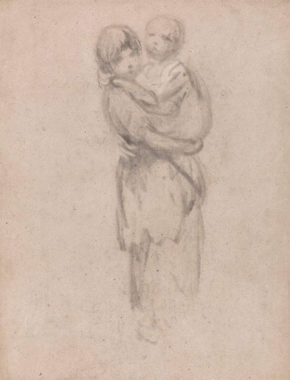 A Young Girl Holding a Child by Thomas Gainsborough