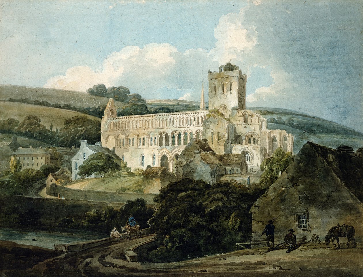 Jedburgh Abbey from the South-East by Thomas Girtin