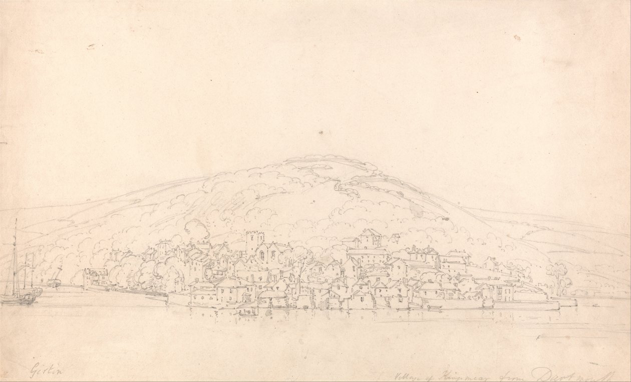 View of Kingswear, from Dartmouth, Devon by Thomas Girtin