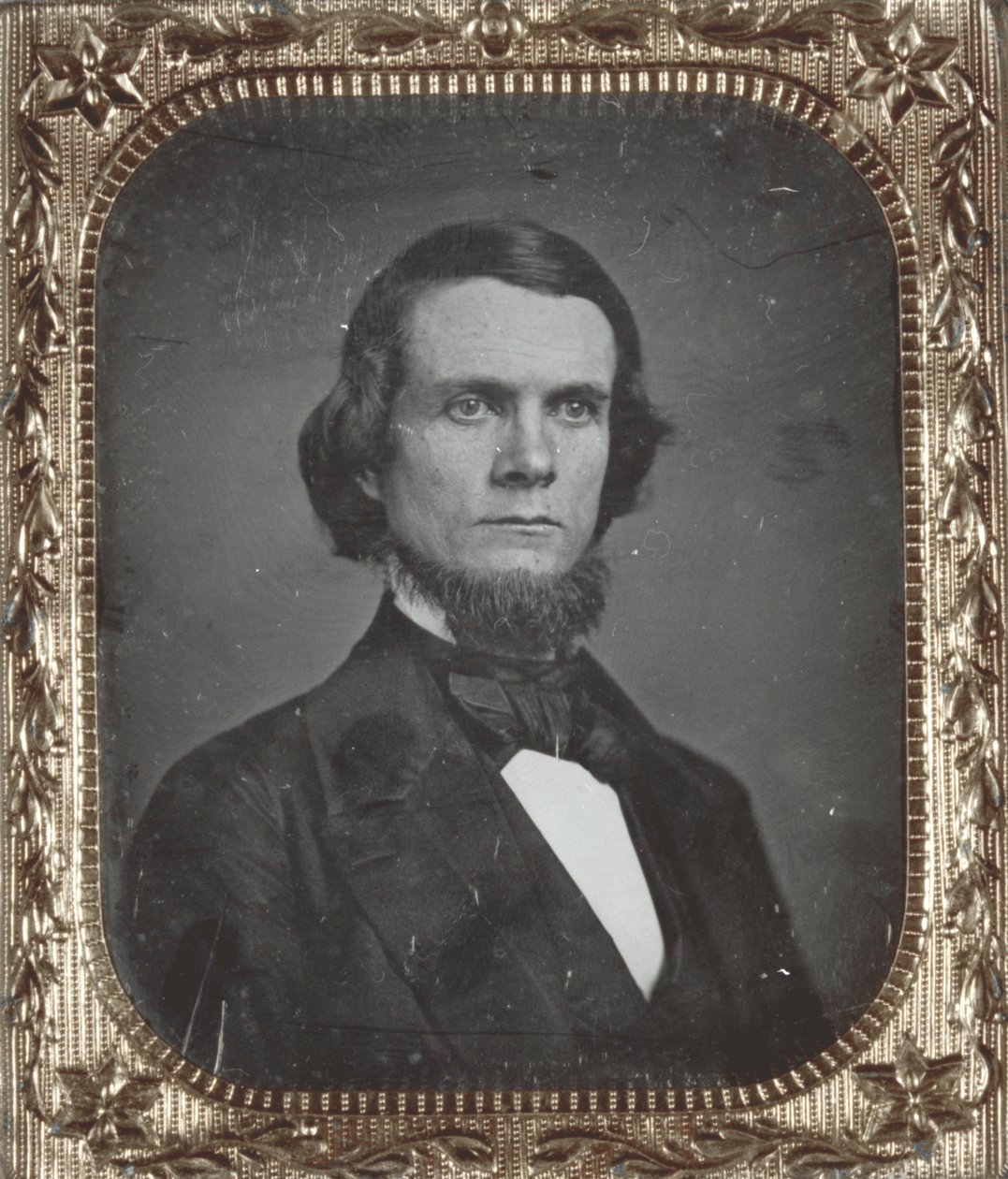 Portrait of Abraham S. Mitchell, Proprietor of the St. Louis Intelligencer, a St. Louis Newspaper. The Daguerreotype is in Its Original Case by Thomas M. Easterly