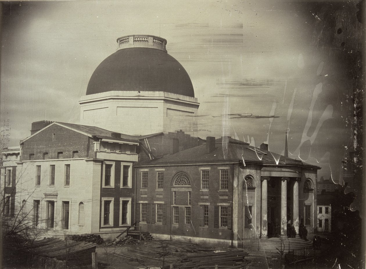 St. Louis Courthouse. Unfinished Portion and Old Courthouse by Thomas M. Easterly