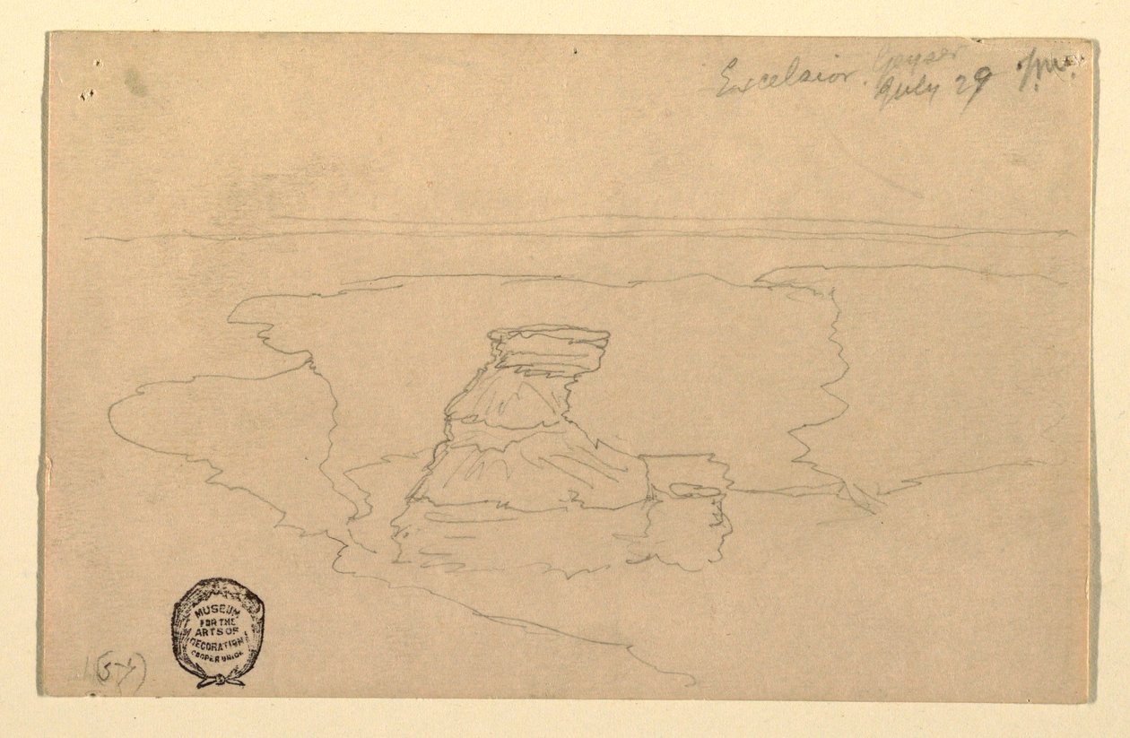 Geyser, Excelsior, Yellowstone Park, July 29, 1892 by Thomas Moran