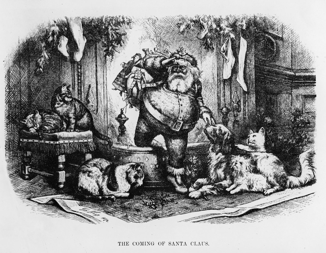The Coming of Santa Claus by Thomas Nast