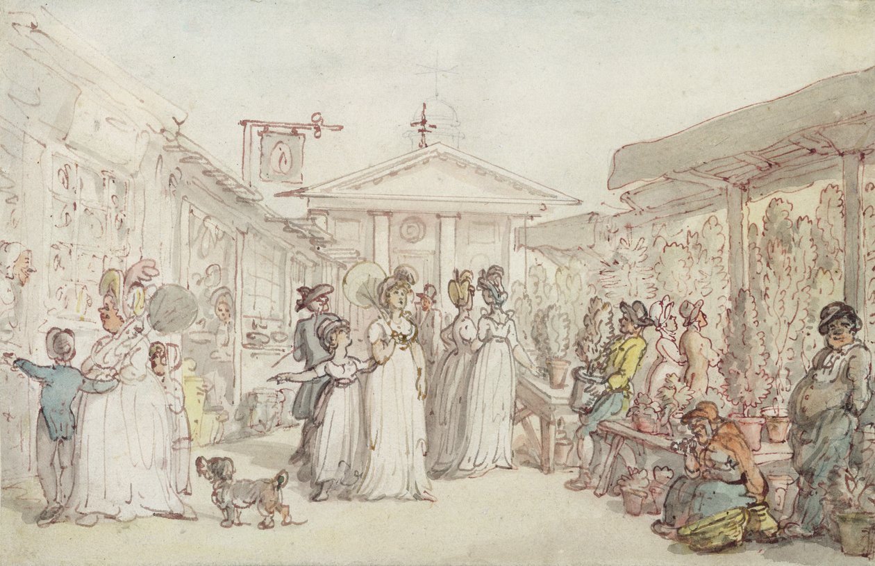 Covent Garden Market by Thomas Rowlandson