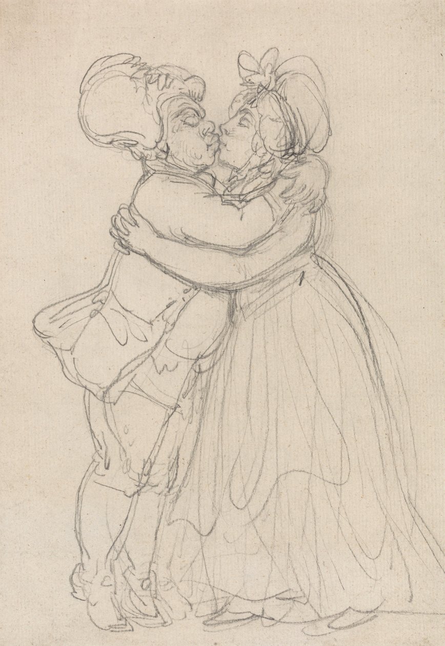 Forgiving Lovers by Thomas Rowlandson