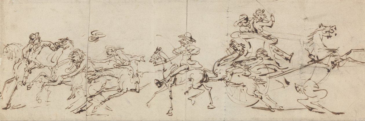 Riding and Driving Mishaps by Thomas Rowlandson