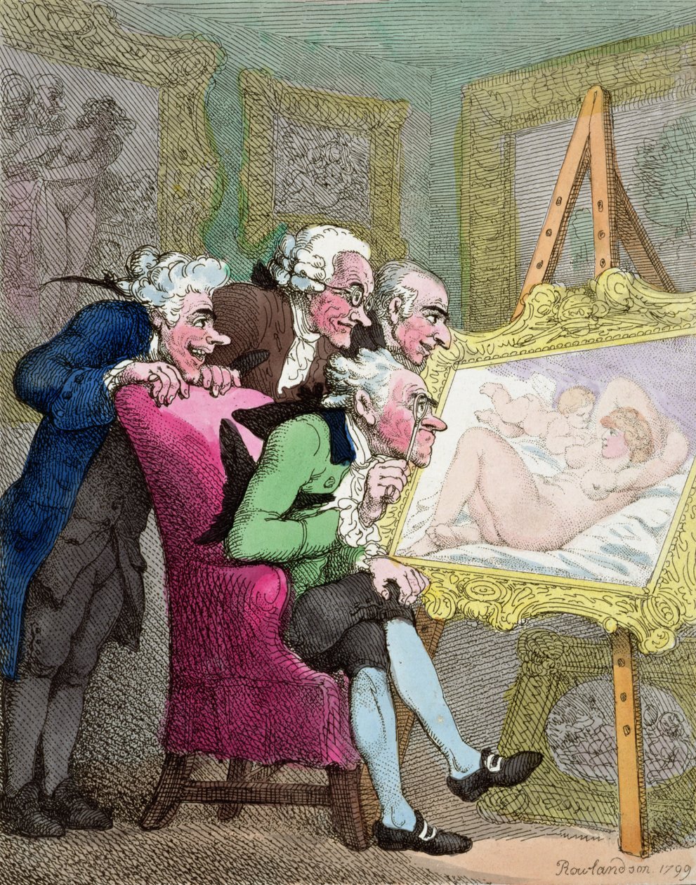 The Connoisseurs, 1799 by Thomas Rowlandson