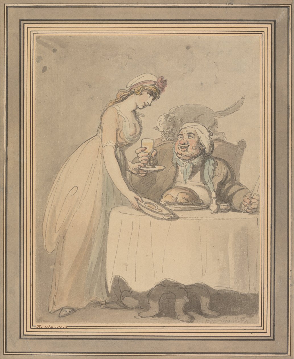 The Gourmand by Thomas Rowlandson