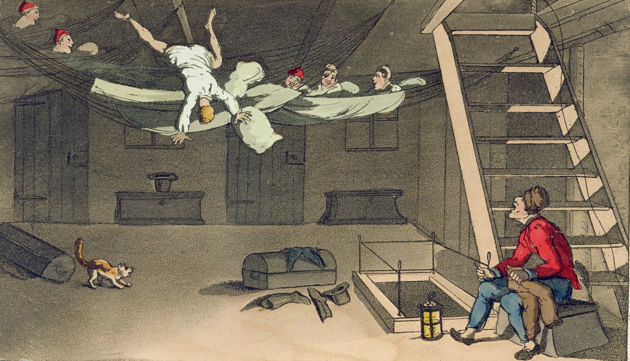Turning in - and out again, plate from 
