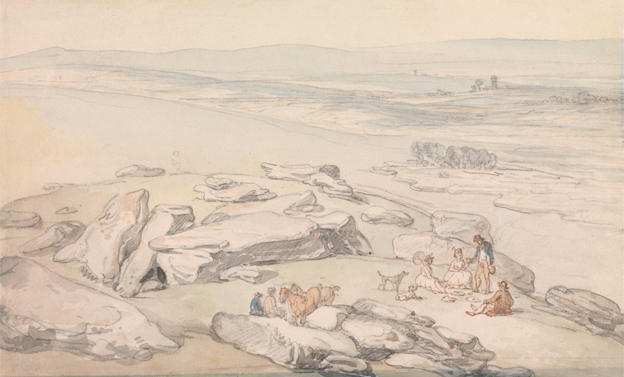 View on Exmoor by Thomas Rowlandson