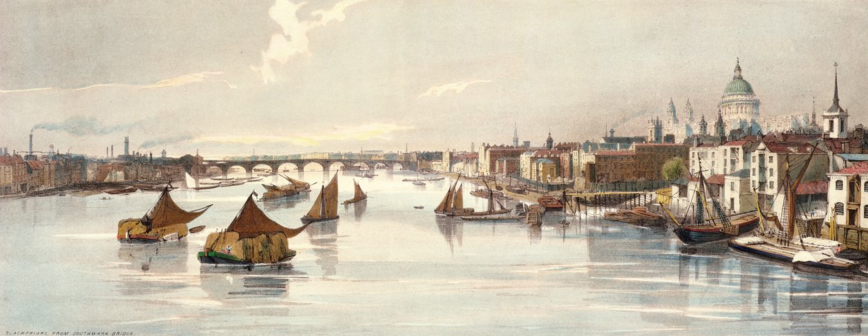 Blackfriars, from Southwark Bridge, from 