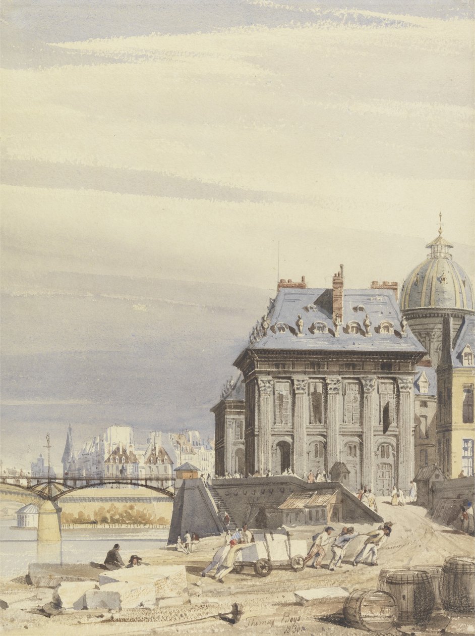The Institute of France, Paris, 1830 by Thomas Shotter Boys