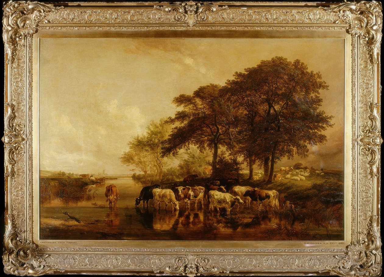 Canterbury from Tonford by Thomas Sidney Cooper