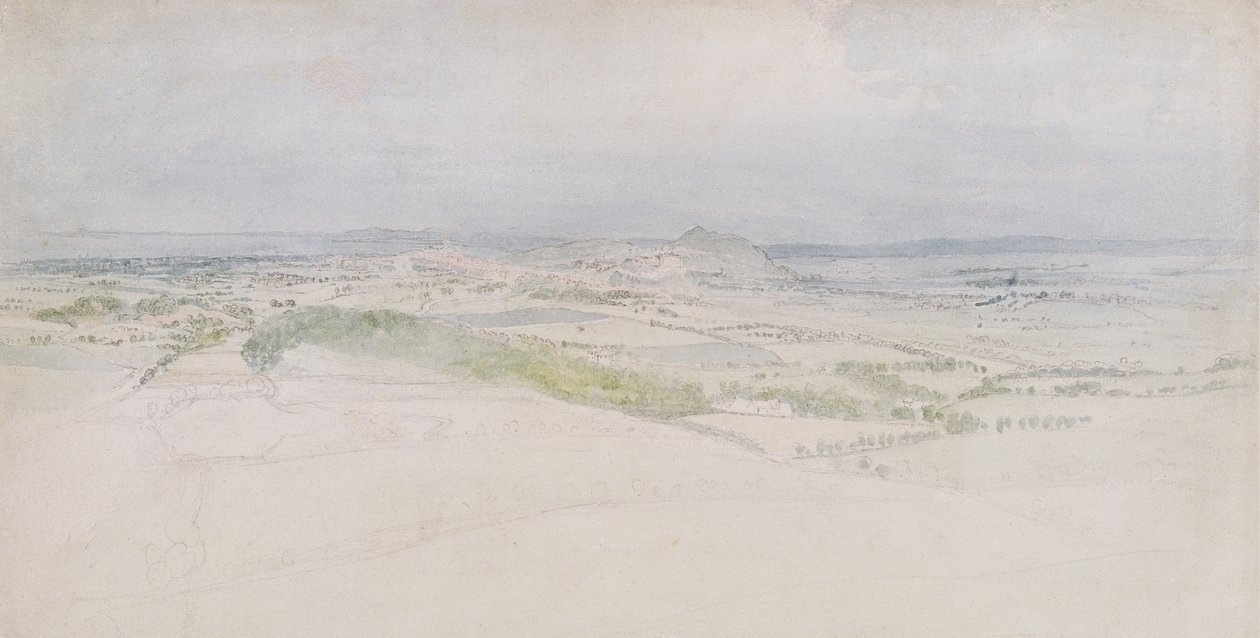 A Distant View of Edinburgh, 1809 by Thomas Stothard