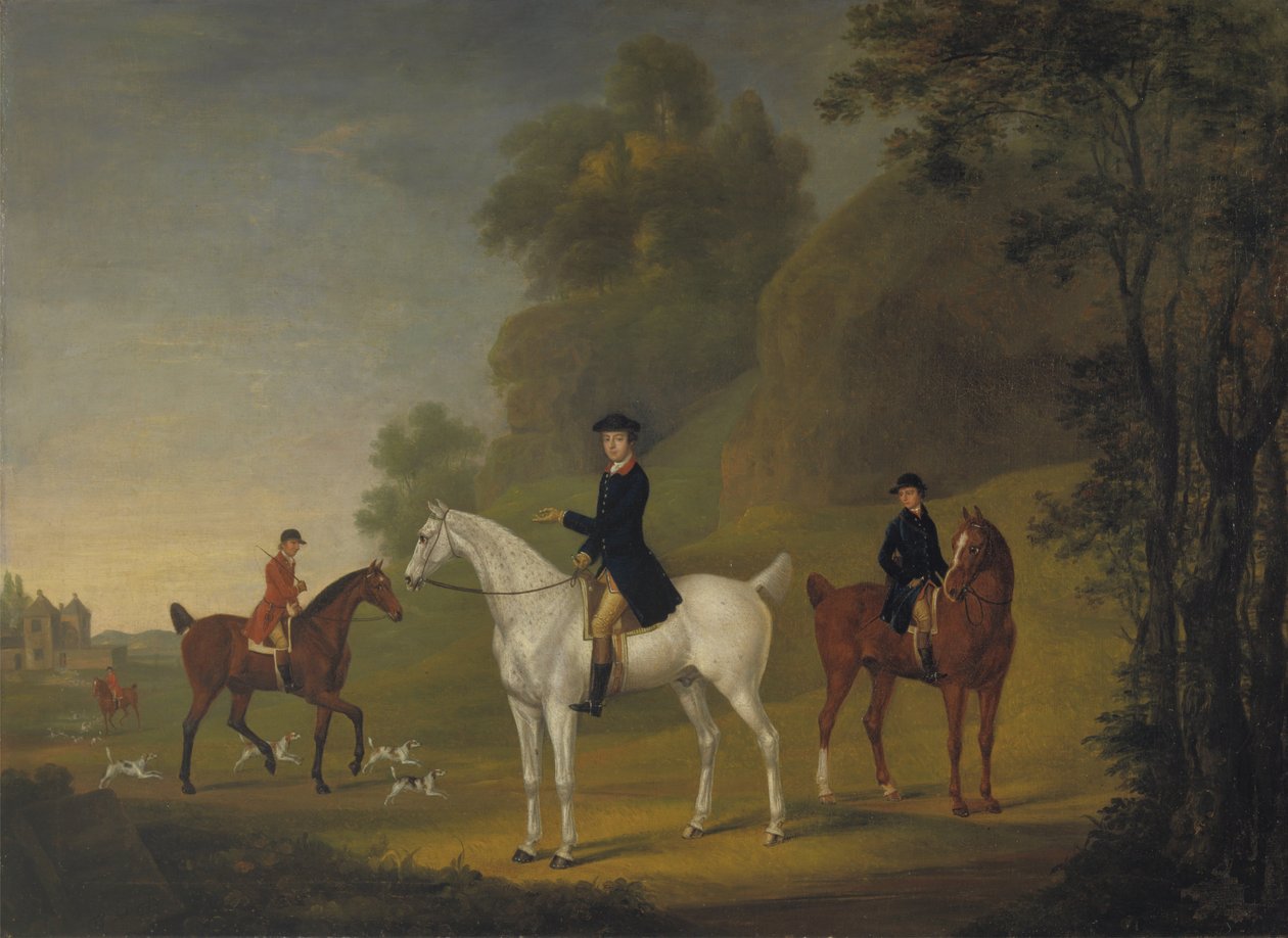 Lord Bulkeley and His Harriers, His Huntsman John Wells and Whipper-In R. Jennings by Thomas Stringer