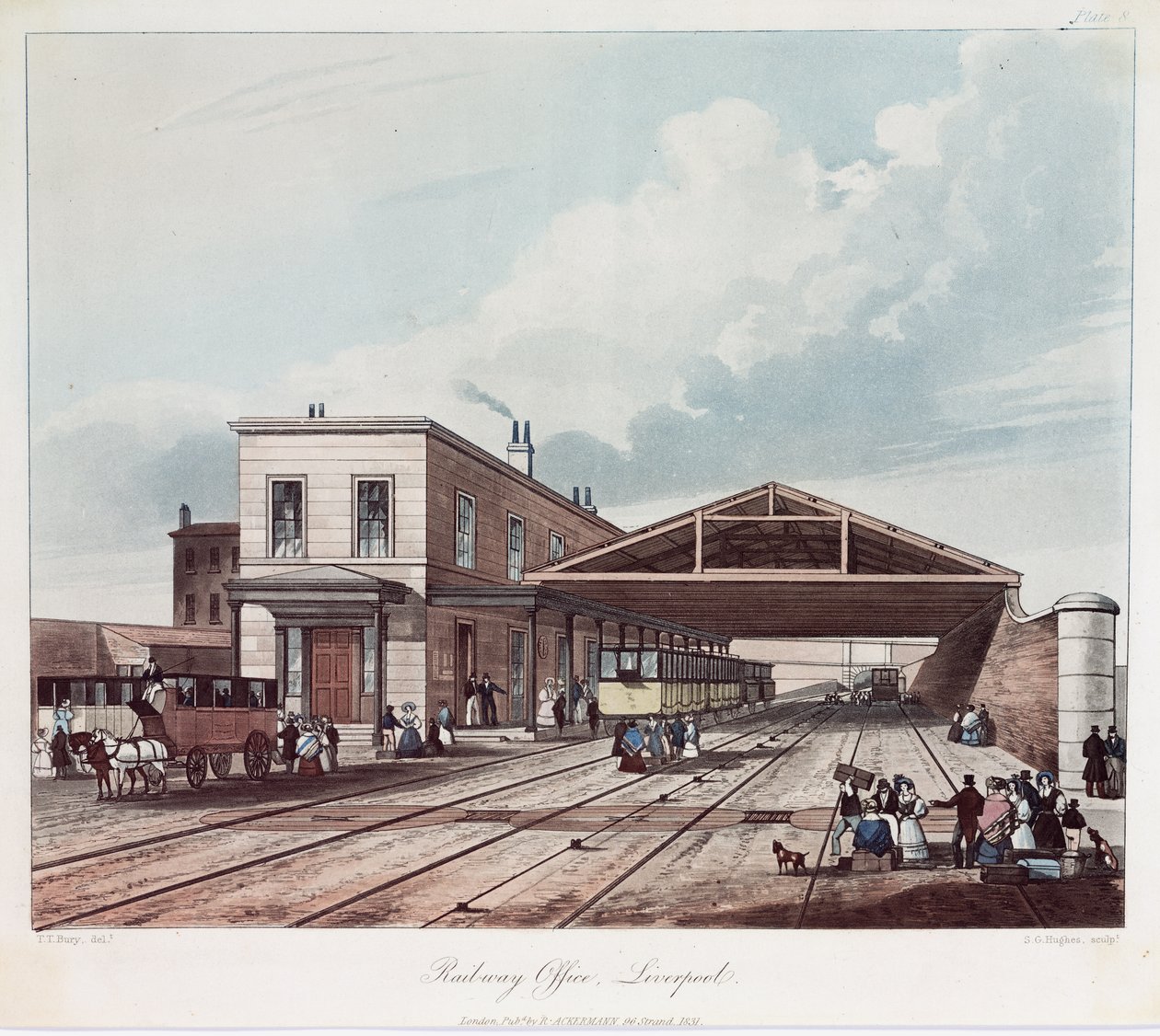 The Railway Office, Liverpool by Thomas Talbot after Bury