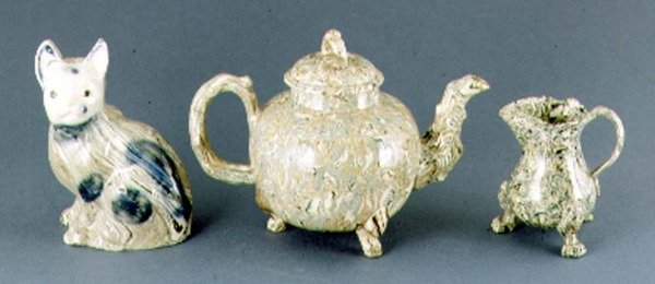 Teapot and cream jug, c.1745-50 by Thomas Whieldon