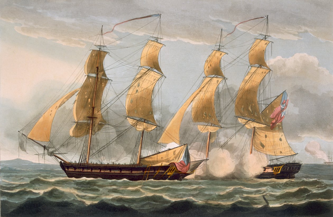 Capture of the Argus, August 14th 1813, from 