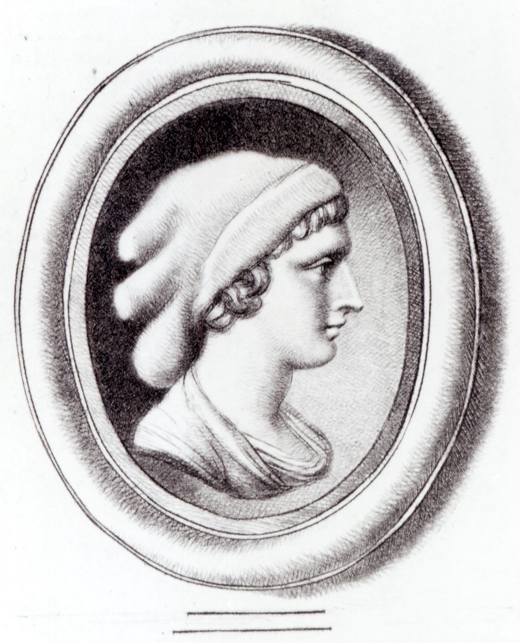 Portrait of Sappho by Thomas Worlidge