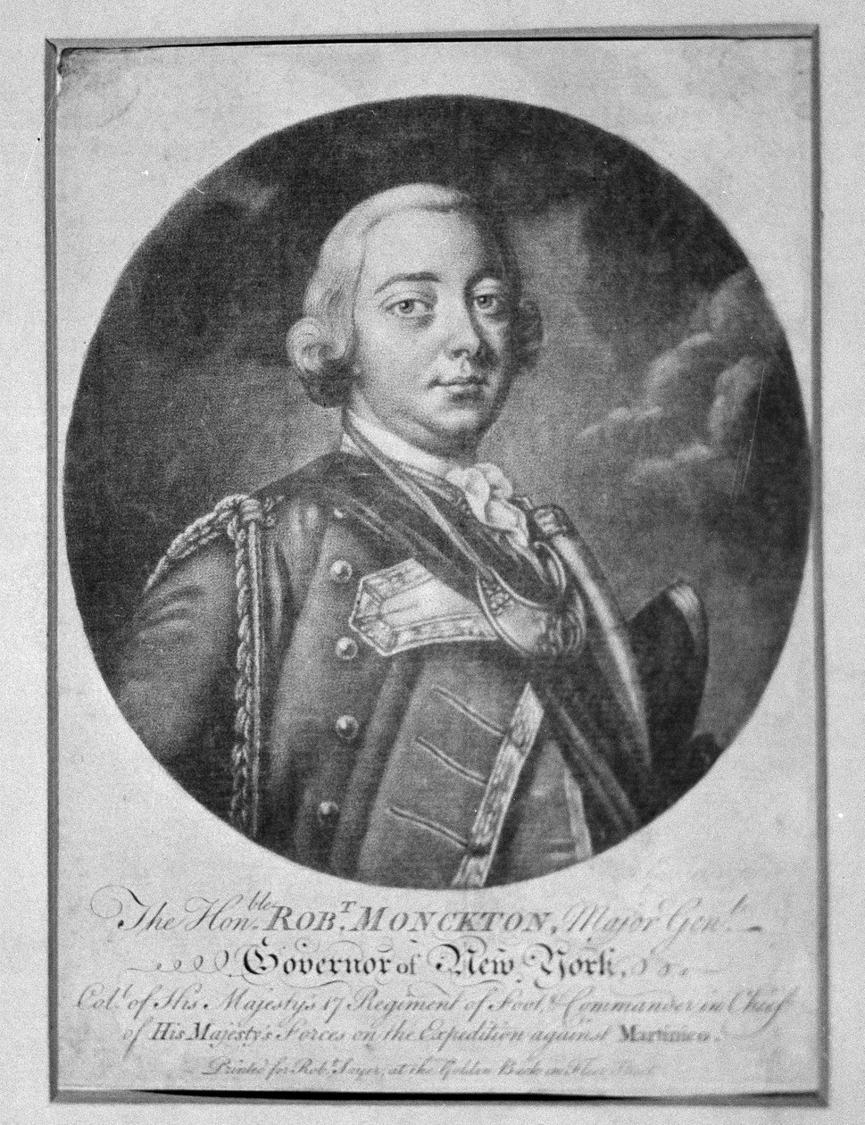 Major General Robert Monckton by Thomas (after) Hudson