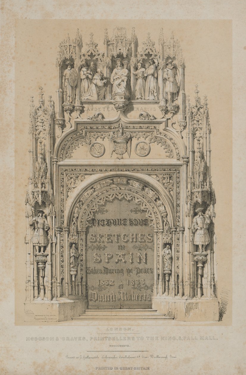 Picturesque Sketches in Spain: Title Page by Thomas Allom