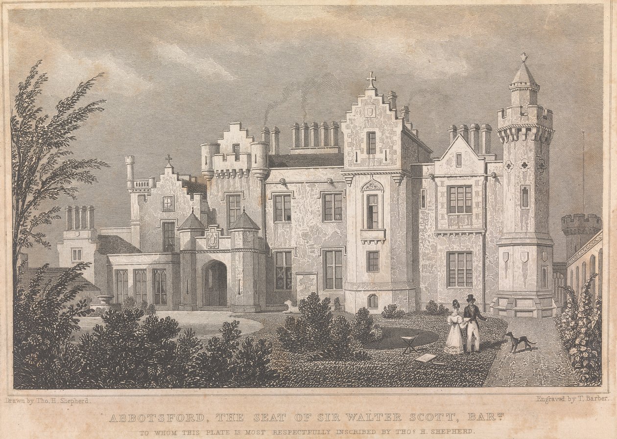 Abbotsford, The Seat of Sir Walter Scott Bart; page - (Volume One) by Thomas Barber