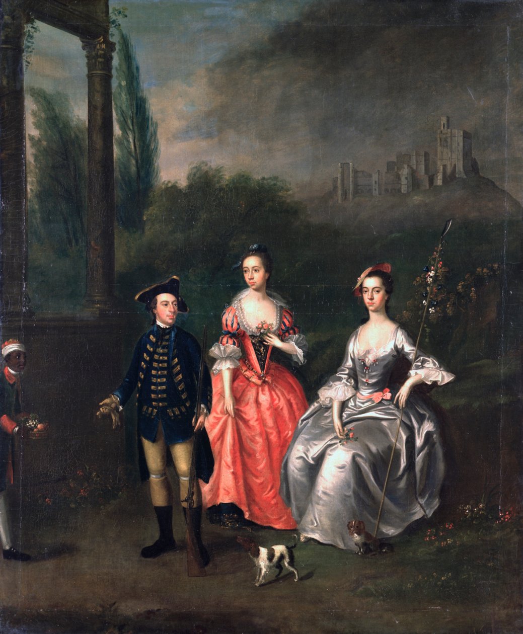 Portrait of Captain Fenwick, His Wife Isabella Orde and His Sister Ann, c.1746 by Thomas Bardwell