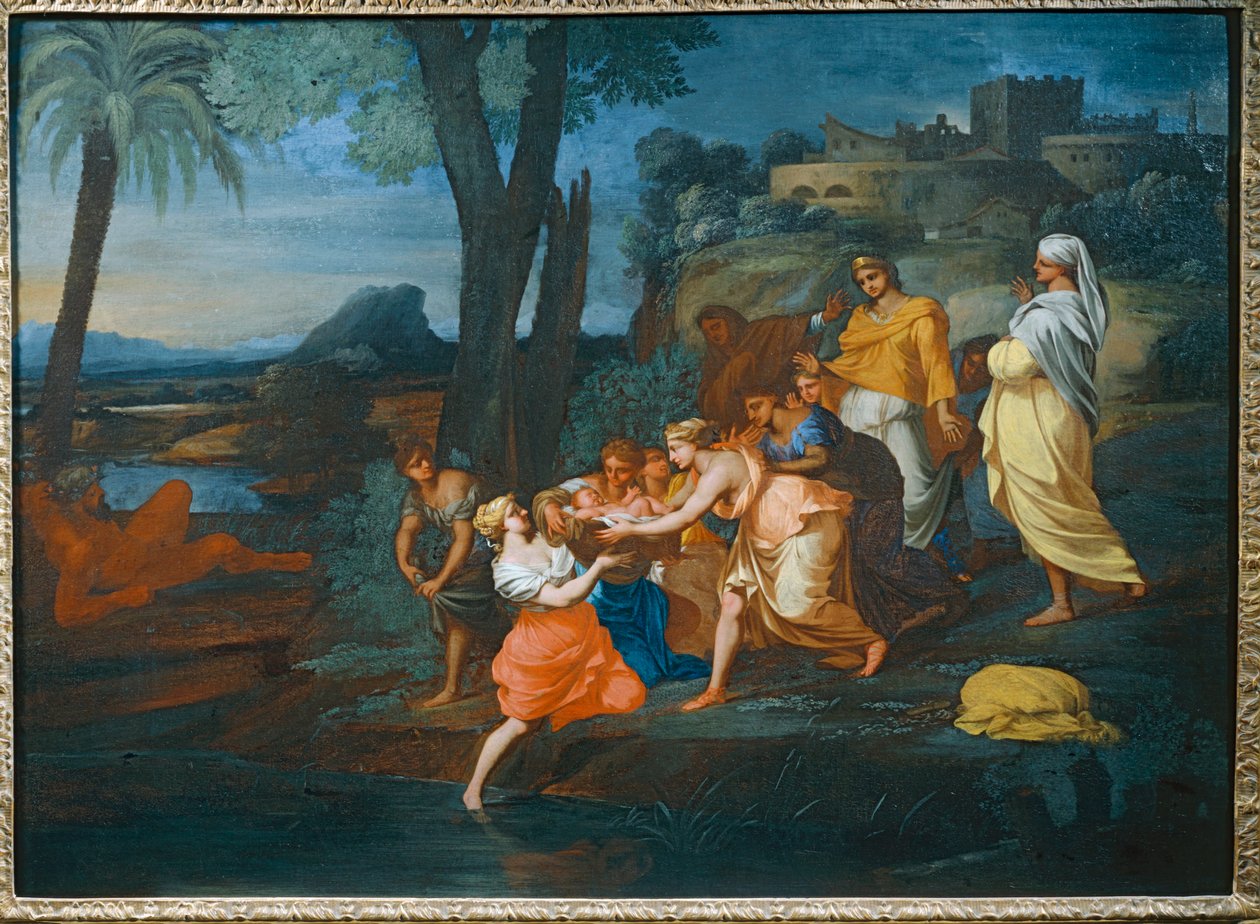 Moses saved from the waters by Thomas Blanchet