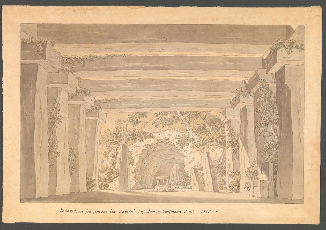 Scene from "Gorm the Old" by Boye and Hartmann by Thomas Bruun