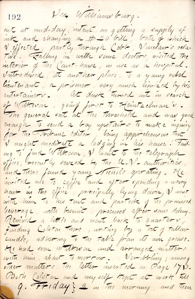 Thomas Butler Gunn Diaries - Volume 19, page 222, May 8, 1862 by Thomas Butler Gunn
