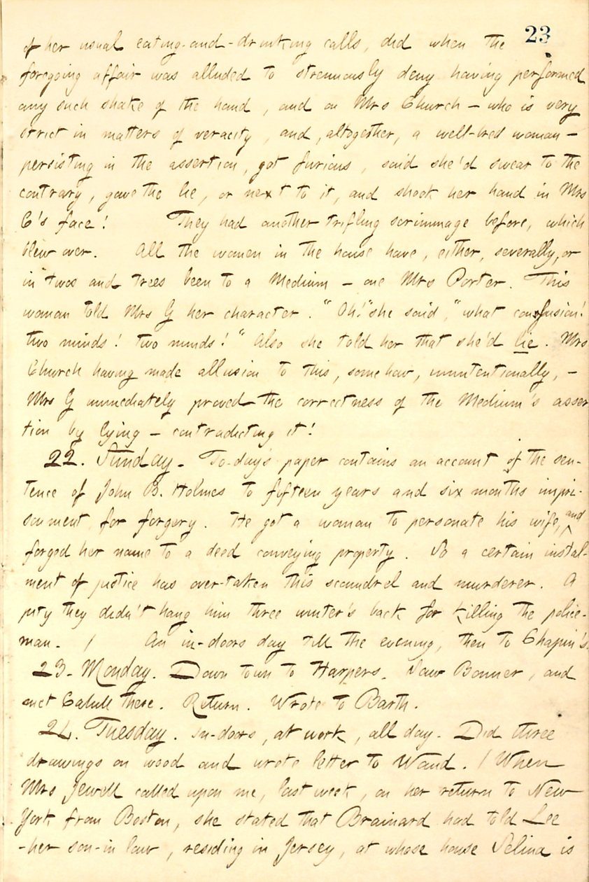 Thomas Butler Gunn Diaries - Volume 9, page 32, November 21-24, 1857 by Thomas Butler Gunn