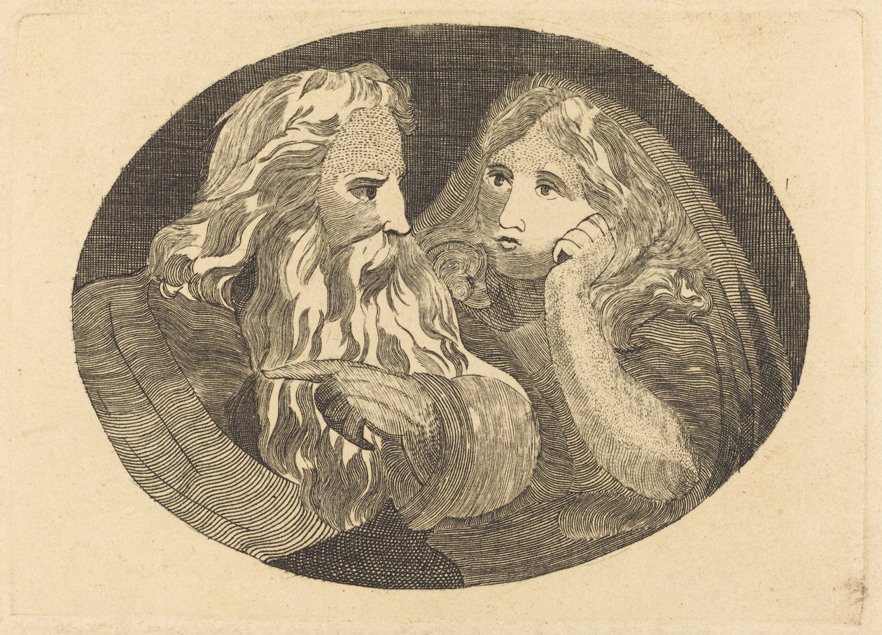Lear and Cordelia by Thomas Butts, Jr. after William Blake