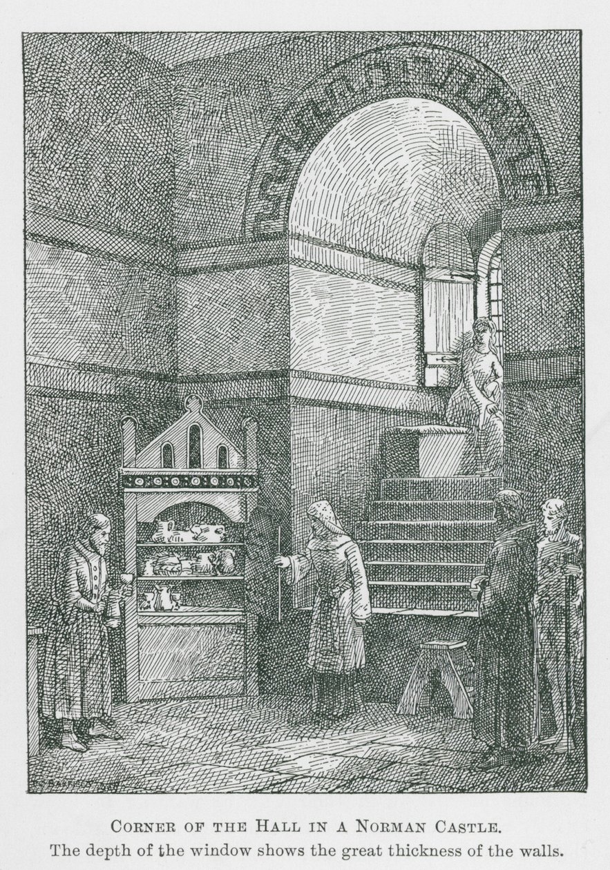 Corner of the Hall in a Norman Castle by Thomas Charles Barfield
