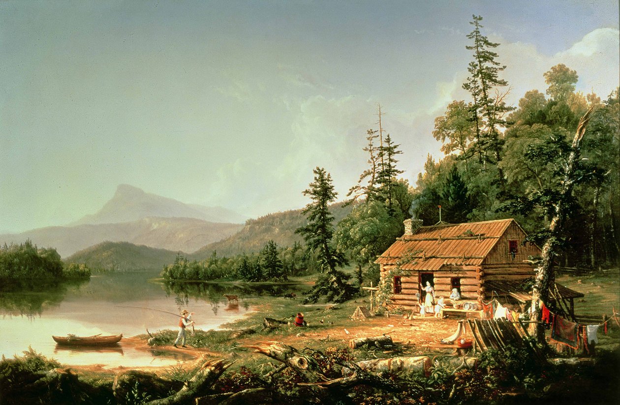 Home in the Woods by Thomas Cole