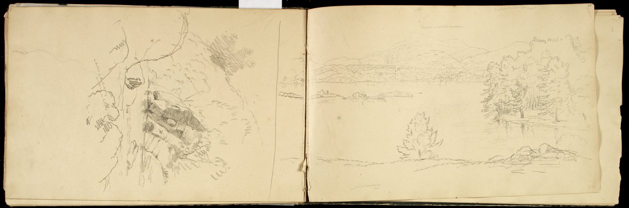 Hoosick or Saddle Mountain and Lake near Pittsfield, c.1832 by Thomas Cole