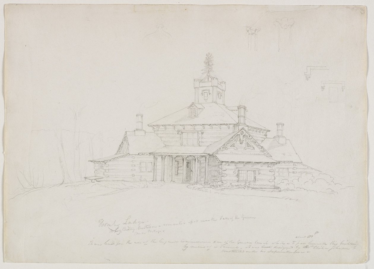Hornby Lodge, 1839 by Thomas Cole