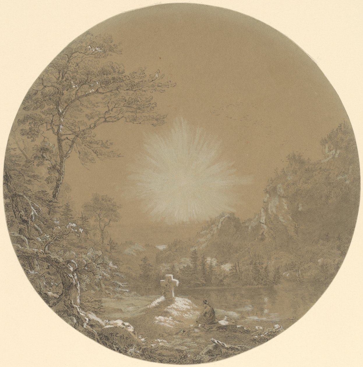 The Cross in the Wilderness by Thomas Cole