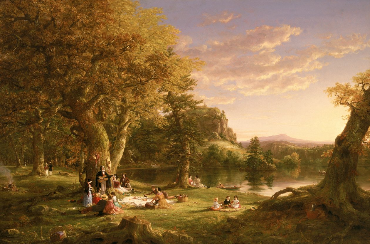 The Picnic by Thomas Cole