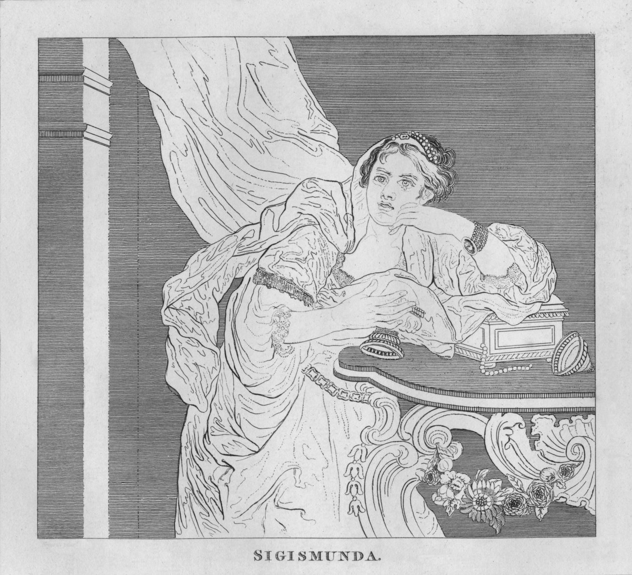 Sigismunda, 1808, 1827 by Thomas Cook