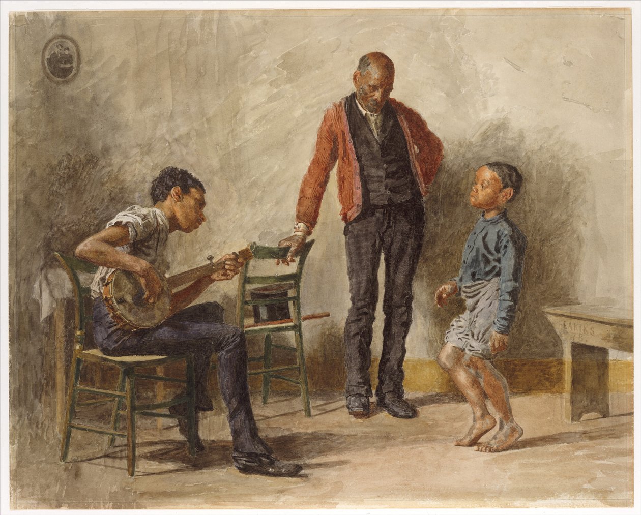The Dancing Lesson by Thomas Cowperthwait Eakins