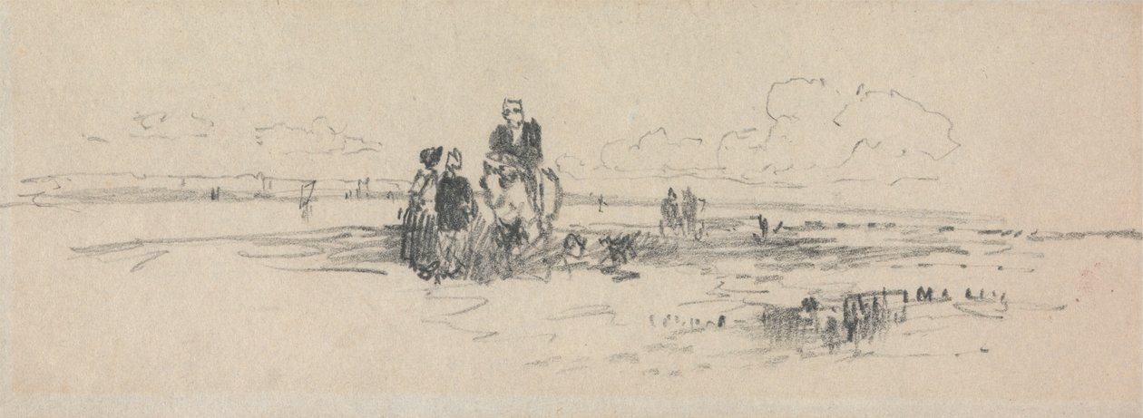 Figures on the Shore by Thomas Creswick