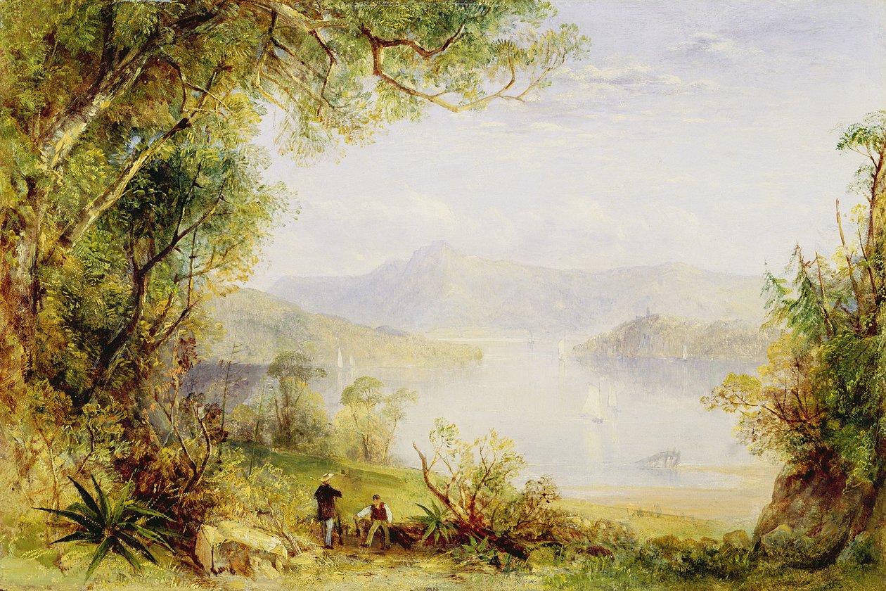View on the Hudson River (c.1840-45) by Thomas Creswick