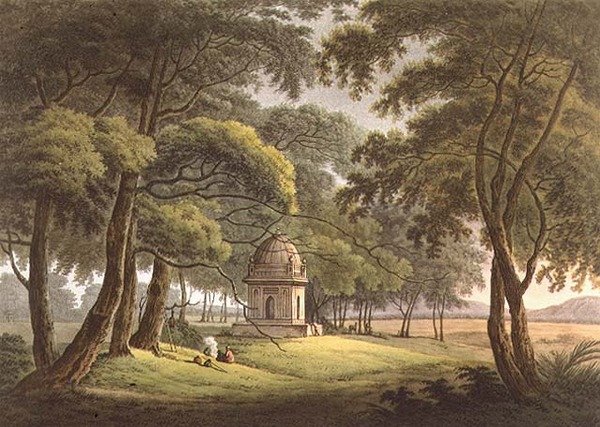 The Tomb of a Moorish Lady, Bengal, engraved by Joseph Constantine Stadler, pub. by Edward Orme, 1803 by Thomas Daniell
