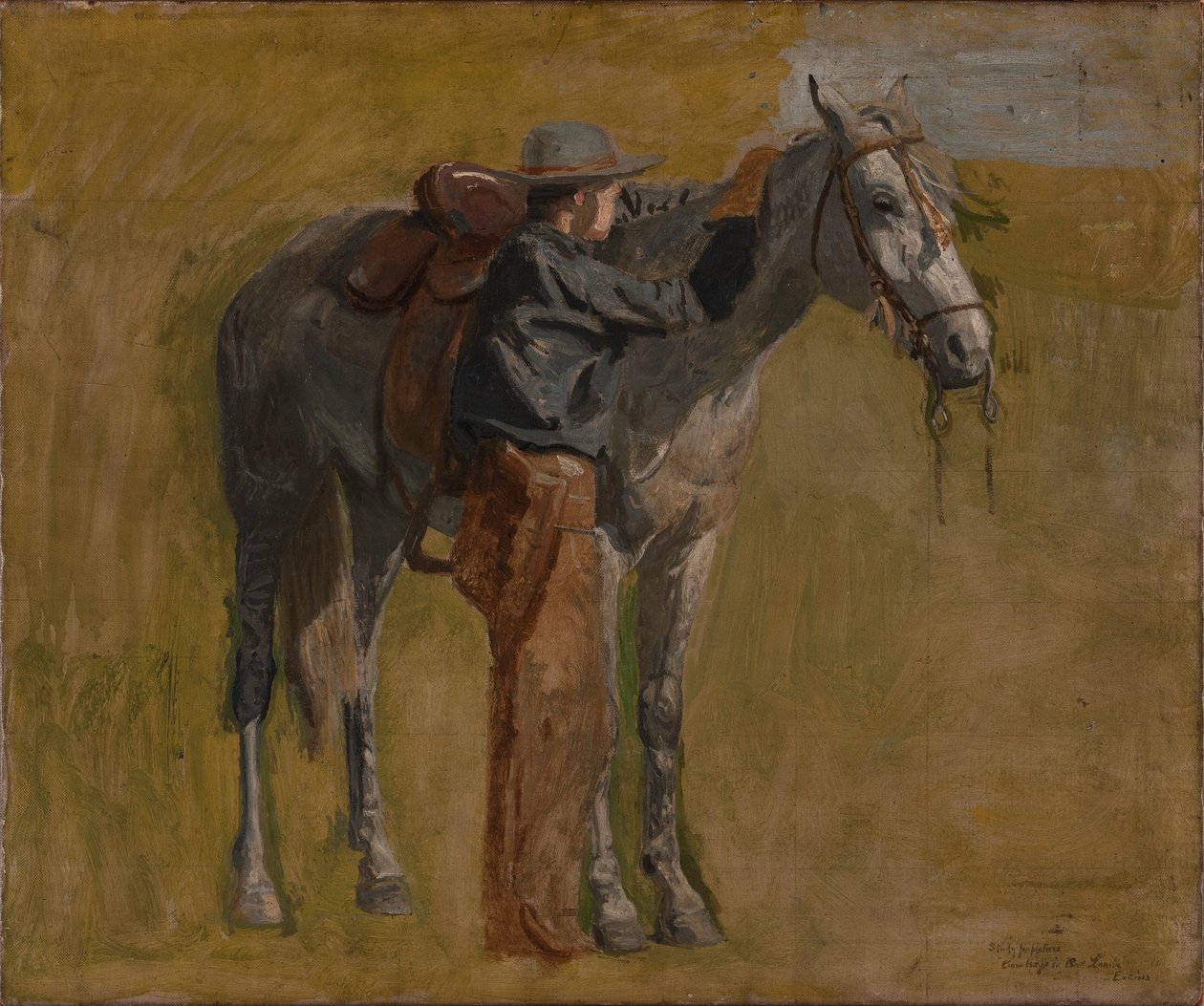 Cowboy: Study for Cowboys in the Badlands by Thomas Eakins